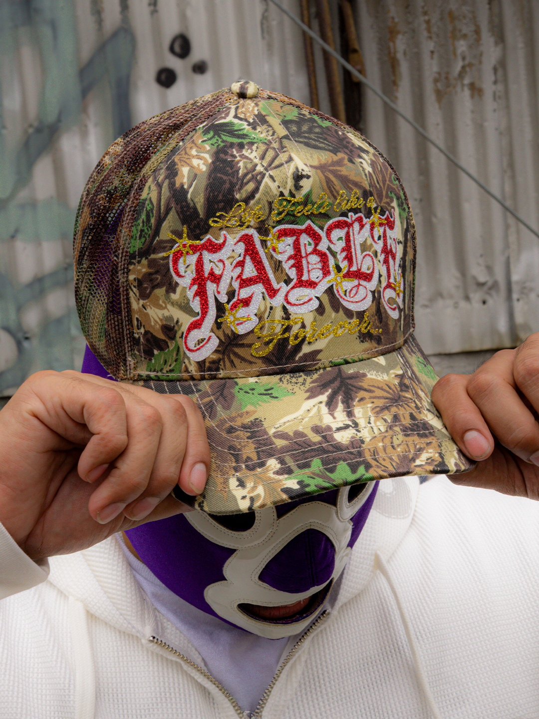 "Life Feels like a Fable" Camo Trucker 2